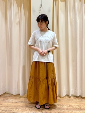「ナローサンダル」｜🌱メグミさん（レディース・154cm）の夏コーディネート