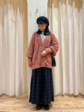 「レトロ」｜「アイテム（その他シューズ）」を使った、🌱メグミさん（レディース・154cm）の秋コーディネート