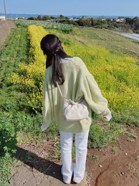 「Crisp（クリスプ）のアイテム（アクセサリー）」を使った、UsaNa🐰さん（レディース・160cm）の春コーディネート