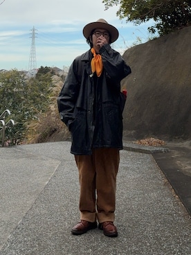 「Tricker's（トリッカーズ）のアイテム」を使った、mm96さん（メンズ・168cm）の冬コーディネート