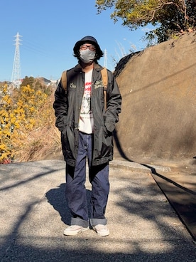 「BEAMS PLUS（ビームスプラス）のアイテム」を使った、mm96さん（メンズ・168cm）の春コーディネート