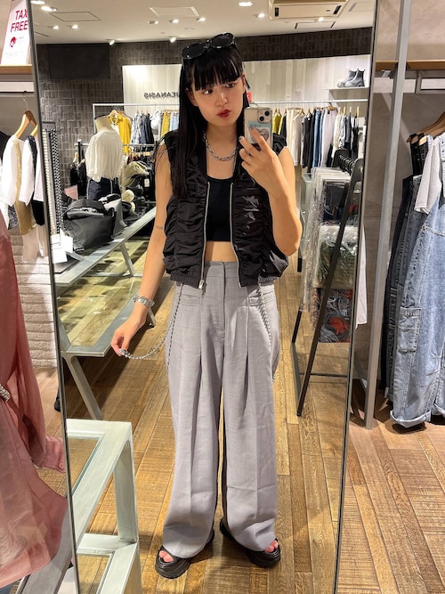 JEANASIS ベスト ジレ ナイロンシャーリングベスト/136590