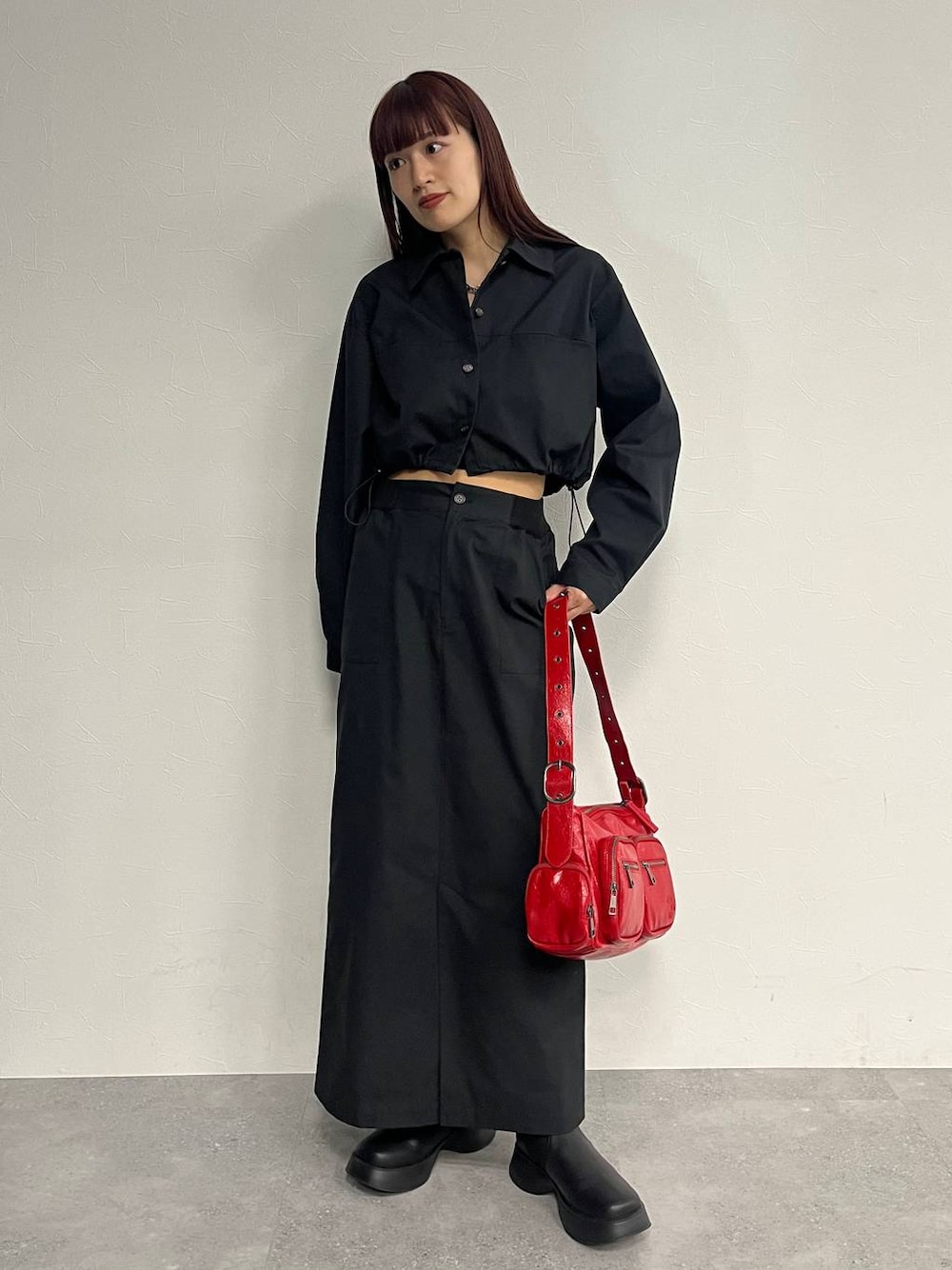 JEANASISのセットアップ（ブラック系）を使った人気ファッション