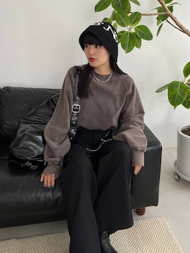 「アイテム（スウェット）」を使った、AKANE（jeanasis）さん（レディース・164cm・20代）の夏コーディネート