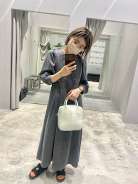 「はじめましてコーデ」｜「アイテム（ワンピース/ドレス）」を使った、sakuraさん（レディース・159cm）の春コーディネート