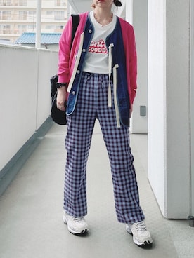 「Three Four Time（ｽﾘｰﾌｫｰﾀｲﾑ）のアイテム」を使った、hiiibarさん（レディース・157cm）の春コーディネート