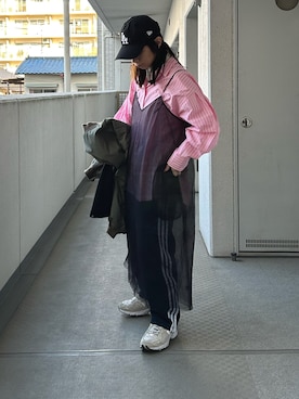 「M_（エムアンダーバー）のアイテム（ワンピース）」を使った、hiiibarさん（レディース・157cm）の冬コーディネート