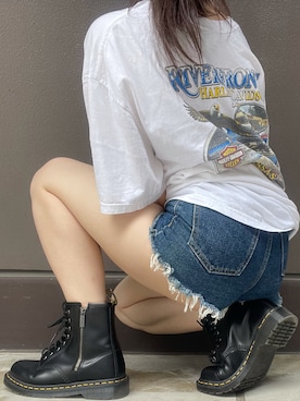 「マーチン女子」｜aikaさん（レディース・159cm）の夏コーディネート