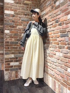 「NANO universe（ナノユニバース）のアイテム（ワンピース/ドレス）」を使った、Yoko Owadaさん（レディース・164cm）の夏コーディネート