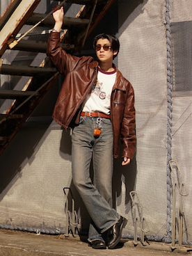 「INTERPLAY（インタープレイ）のアイテム」を使った、Takeru.さん（メンズ・179cm）の春コーディネート