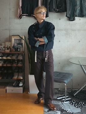 「アイテム（キーホルダー）」を使った、Takeru.さん（メンズ・180cm）の冬コーディネート