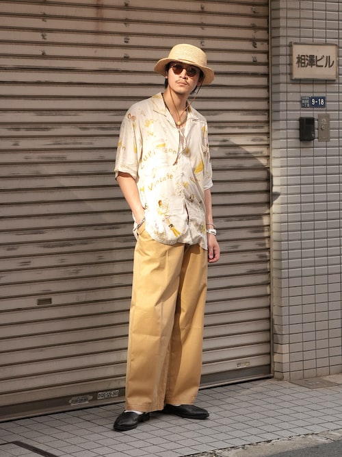 DOUBLE WAIST CHINO PANTS