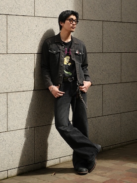 「LURAKU（ルラク）のアイテム」を使った、Takeru.さん（メンズ・180cm）の春コーディネート