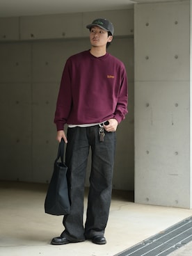 「アイテム（帽子）」を使った、Takeru.さん（メンズ・180cm）の秋コーディネート