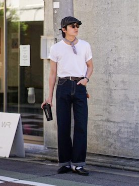 「INTER FACTORY（インターファクトリー）のアイテム（パンツ）」を使った、Takeru.さん（メンズ・179cm）の夏コーディネート