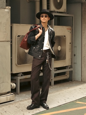 「アイテム（ウォレットチェーン）」を使った、Takeru.さん（メンズ・180cm・20代）の秋コーディネート