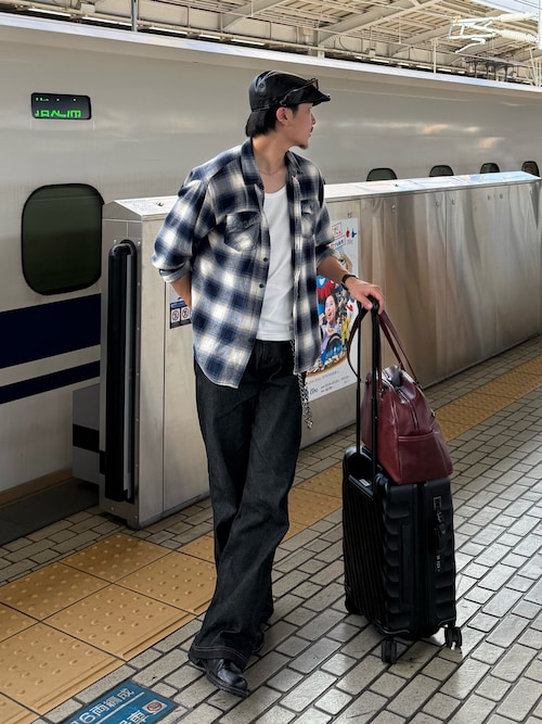 LURAKU】Semi-flared Rigid Denim / LURAKU セミフレアリジット