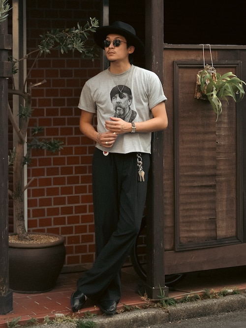 限定色TheSalvagesAndrewWeatherall AW60ＴシャツM The Salvages/ザ・サルヴェージズ】 Andrew Weatherall AW60