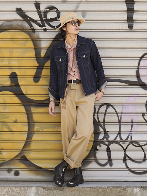 DOUBLE WAIST CHINO PANTS