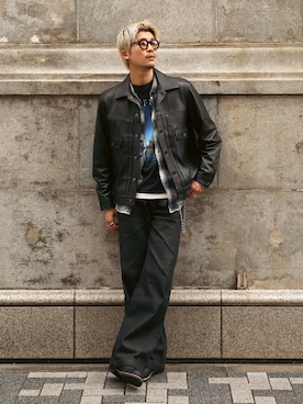 「アイテム（ジャケット/アウター）」を使った、Takeru.さん（メンズ・180cm）の春コーディネート