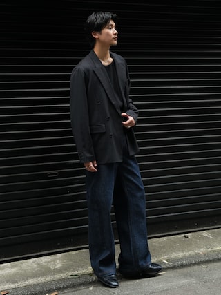 「POLPETTA（ポルペッタ）の【別注】＜POLPETTA＞ ペニーローファー（ローファー）」を使った、Takeru.さん（メンズ・178cm）の秋コーディネート