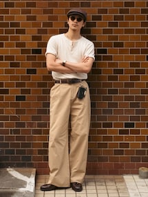 Takeru.｜LURAKUのチノパンツを使った参考コーディネート