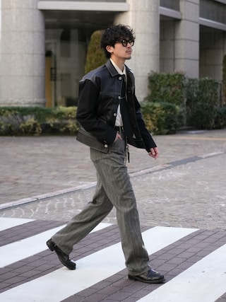 ジュンヤワタナベマン ブルックスブラザーズ Wネーム ブレザー