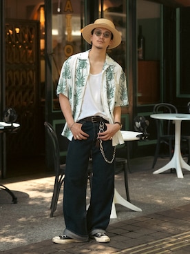 「アイテム（キーホルダー）」を使った、Takeru.さん（メンズ・180cm・20代）の夏コーディネート