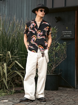 「schott(ショット)のアイテム」を使った、Takeru.さん(メンズ・178cm)の夏コーディネート
