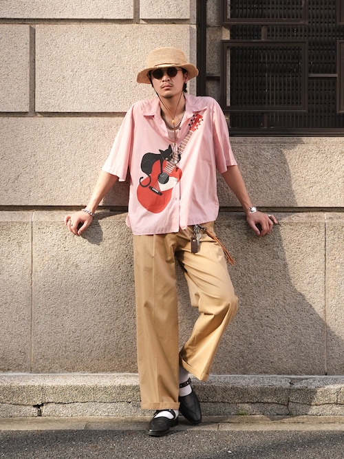 DOUBLE WAIST CHINO PANTS