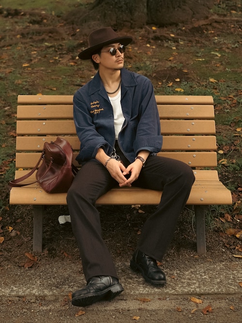 セール】ブリムアップ フラットロングブリム フェルト 中折れハット