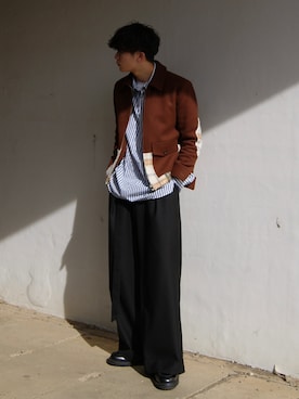 「LiNoH（リノー）のアイテム（その他パンツ）」を使った、Takeru.さん（メンズ・177cm）の冬コーディネート