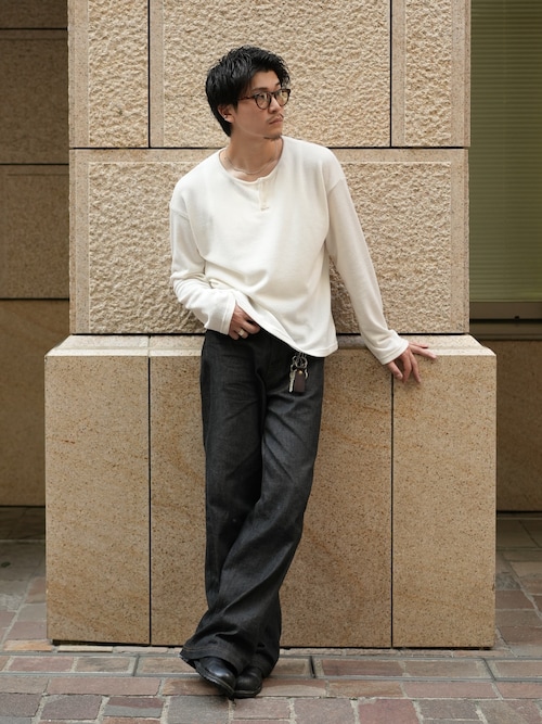 【LURAKU】Semi-flared Rigid Denim LURAKU】Semi-flared Rigid Denim / LURAKU セミフレアリジット