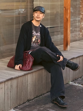 「RED WING（レッドウィング）のアイテム」を使った、Takeru.さん（メンズ・180cm）の春コーディネート