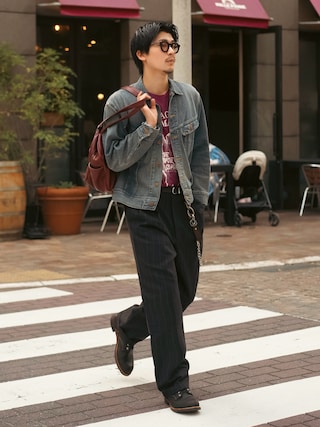 「RED WING（レッドウィング）のRED WING レッドウィング IRON RANGER アイアンレンジャー 8084 (D) BLACK HARNESS（ブーツ）」を使った、Takeru.さん（メンズ・180cm）の春コーディネート