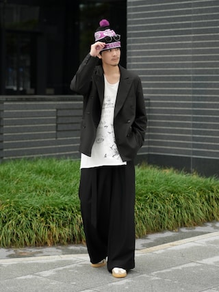 LiNoH（リノー）の「BELTED WIDE PANTS（その他パンツ）」 - WEAR