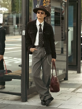 「アイテム（フォーマルスーツ/小物）」を使った、Takeru.さん（メンズ・180cm）の秋コーディネート