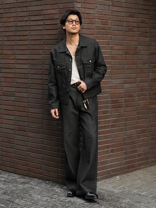 「Saturdays NYC(サタデーズ ニューヨークシティ )のGabriel Cotton Mesh Tank(シャツ/ブラウス)」を使った、Takeru.さん(メンズ・178cm)の秋コーディネート