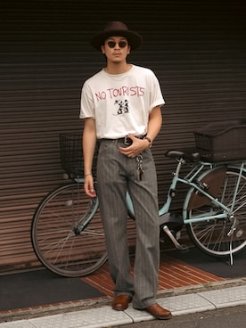「アイテム（キーホルダー）」を使った、Takeru.さん（メンズ・180cm）の夏コーディネート