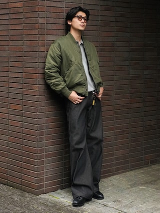 「Berwick1707(バーウィック)のBerwick バーウィック タッセル ローファー 8491 ヴィブラム ソール(ローファー)」を使った、Takeru.さん(メンズ・178cm)の秋コーディネート