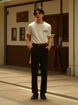 「schott（ショット）のアイテム」を使った、Takeru.さん（メンズ・177cm）の夏コーディネート