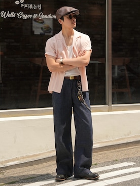 「schott(ショット)のアイテム」を使った、Takeru.さん(メンズ・178cm)の夏コーディネート