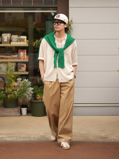 【AMERICAN NEEDLE】ベースボールロゴストレートキャップ