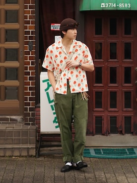 「INTERPLAY（インタープレイ）のアイテム」を使った、Takeru.さん（メンズ・179cm）の夏コーディネート