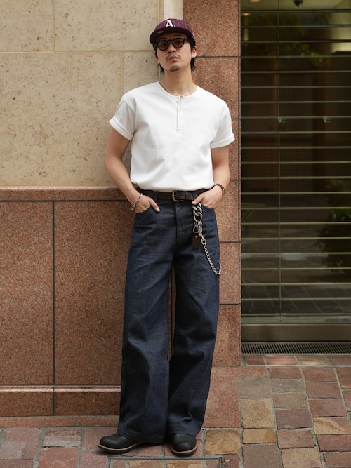 LURAKU】Semi-flared Rigid Denim / LURAKU セミフレアリジットデニム