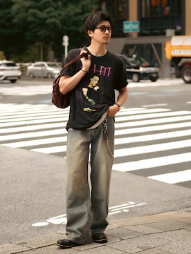 「few.（フュー）のアイテム」を使った、Takeru.さん（メンズ・178cm）の夏コーディネート
