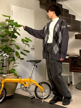 純白さん（メンズ・174cm）の秋コーディネート