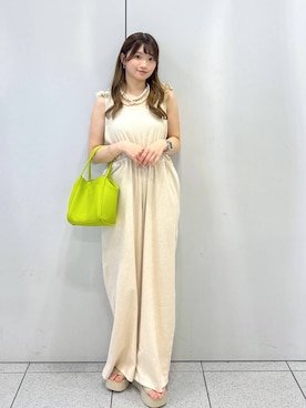 「アイテム（サロペット/オーバーオール）」を使った、Chihiroさん（レディース・149cm・20代）の夏コーディネート