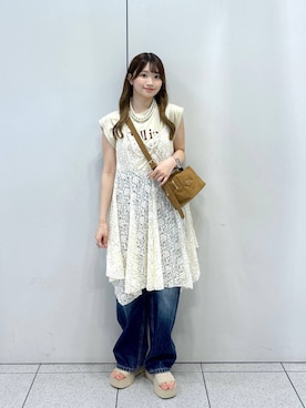 「アイテム（キャミソール）」を使った、Chihiroさん（レディース・149cm・20代）の夏コーディネート