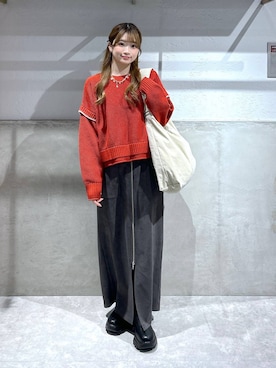 「LOWRYS FARM（ローリーズファーム）のLFポーチツキショルダー 284037（ショルダーバッグ）」を使った、Chihiroさん（レディース・149cm・20代）の冬コーディネート